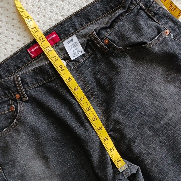 Rare Vintage Levi’s 515 Bootcut Jeans - Charcoal Black Faded Y2K 16 women's - Picture 6 of 15